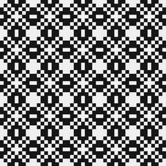 Fototapeta premium Abstract Cross Pattern Dots Logo generative computational art illustration