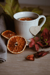 Cup of tea still life