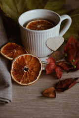 Cup of tea still life