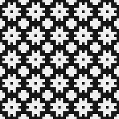 Fototapeta premium Abstract Cross Pattern Dots Logo generative computational art illustration