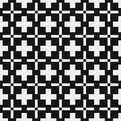 Fototapeta premium Abstract Cross Pattern Dots Logo generative computational art illustration