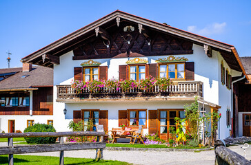 typical old bavarian farmhouse