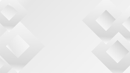 Obraz premium Modern white geometry background vector