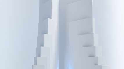 Geometría Blanca fondo 3D 