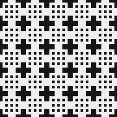 Fototapeta premium Abstract Cross Pattern Dots Logo generative computational art illustration