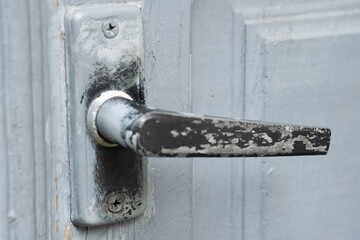 Old door with old handle