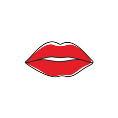 Red lips icon