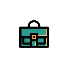 Obraz premium Briefcase Icon. Business Icon Set Vector Logo Symbol. 
