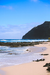 Fototapeta na wymiar Makapuu beach, East Honolulu Coast, Oahu, Hawaii 