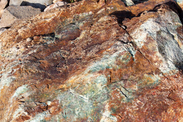 close-up of a rock texture background