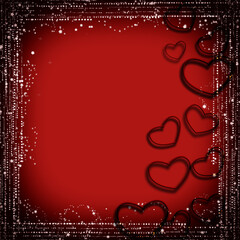 Red Christmas and New Year background