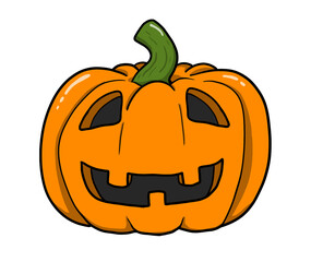 Halloween Cartoon Kürbis