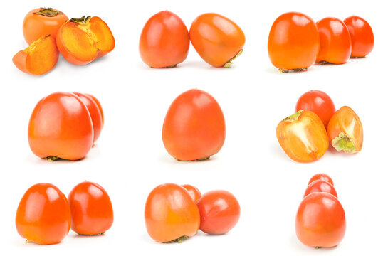 Set of kaki on a background