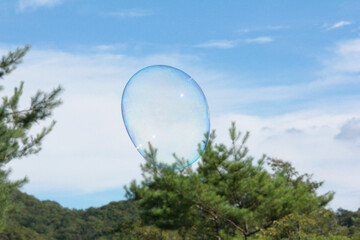青空とシャボン玉