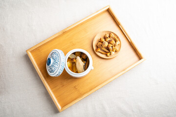 Traditional Chinese Nourishing Soup Matsutake Stewed Chicken Soup