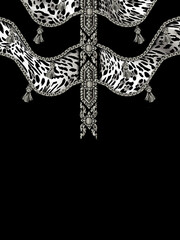 abstract leopard print texture design