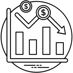 
Pages embedded with graphical interpretation of business plan with a calculator aside , symbolising statistical analysis.  
