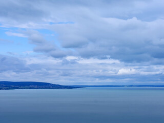 View on Balaton Lake and Balatonfured
