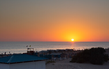 sunset at the beach, Tuapse