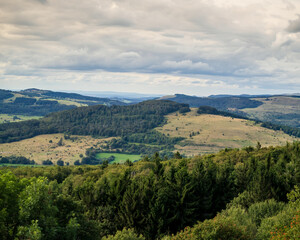 Obraz premium Mountains at Kreuzberg Monastery in Germany 