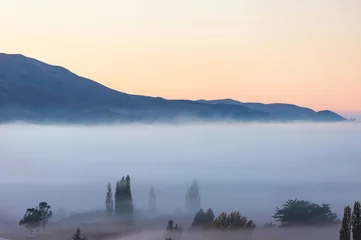 Foto auf Acrylglas Nebel auf den Feldern © Galyna Andrushko