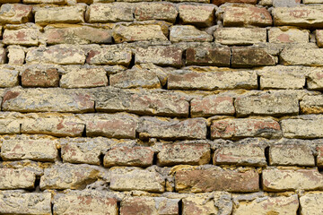 Old brick wall texture background.