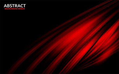 Modern black background with dynamic red lights effects.