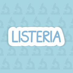 listeria disease concept - vector illustration