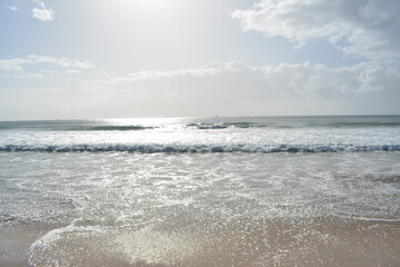 waves on the beach