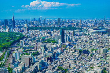 渋谷スカイから見える東京の街並み