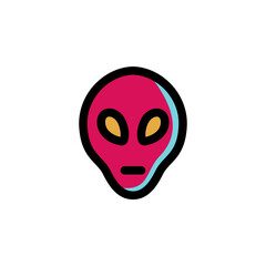 Alien Monster from another Galaxy, UFO, Science Fiction Icon
