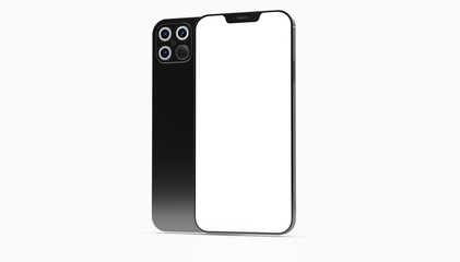 digital smartphone device mobile phone 3d isolated