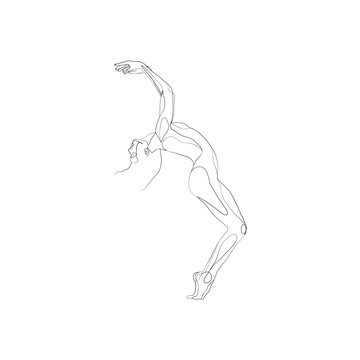 recommend clip art: SINGLE-LINE DRAWING: Dancer 8. This hand-drawn, continuous, line illustration is part of a collection inspired by the drawings of Picasso. Each gesture sketch was created by hand.