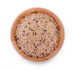rice bowl isolated on white background