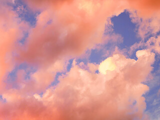 Fototapeta premium sunset sky with clouds