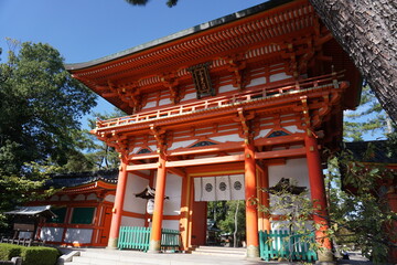 京都　今宮神社の楼門