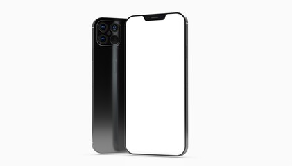 digital smartphone device mobile phone 3d isolated