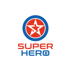Super hero logo emblem. Super hero logo type.