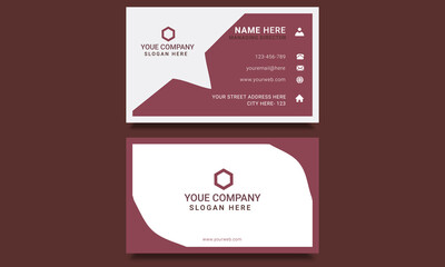 Amazing creative clean dark business card design.