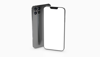 digital smartphone device mobile phone 3d isolated