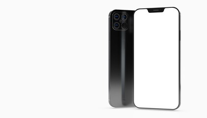 digital smartphone device mobile phone 3d isolated