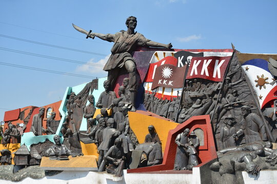 Andres Bonifacio shrine monument in Manila, Philippines