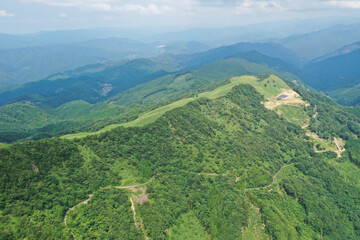 愛媛県四国中央市　塩塚高原の風景