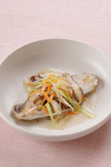 かれいの香味蒸し