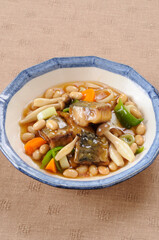 サバの豆あんかけ