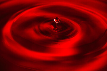 red water drop