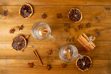 mulled wine with lemon