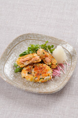 鮭和風バーグ