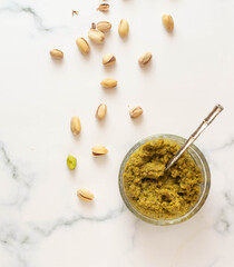 Basil mint hazelnuts pistachios almonds pine nuts pesto