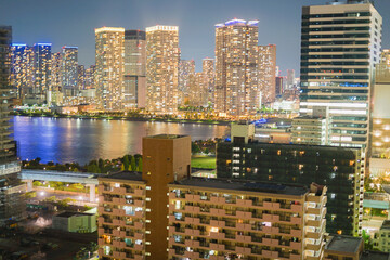 Fototapeta premium 豊洲から見える東京の夜景